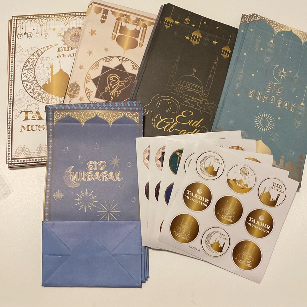 78 pcs Eid Mubarak Ramaden gift bags party bags Muslim goodie bags new sealed